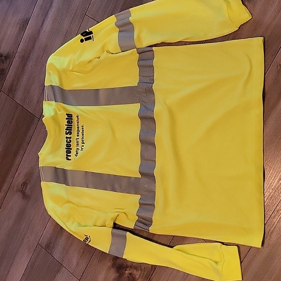 High Visibility Large Reflective Long Sleeve Tee - Picture 2 of 5